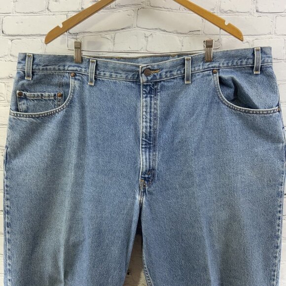 Levi’s 545 Blue Jeans Mens Sz 48 x 30 Loose Fit Medium Wash Vintage - Picture 3 of 12